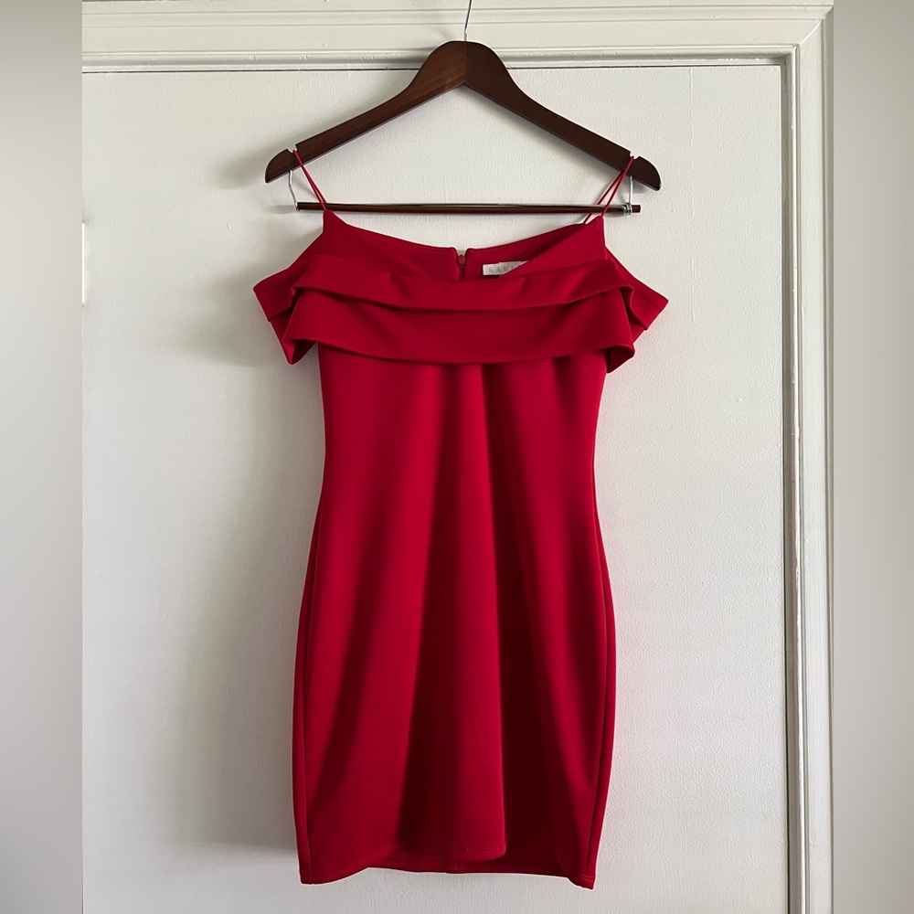 Red formal dress